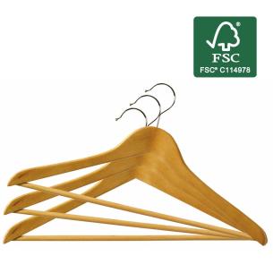 Ordinett - Set 3 grucce in legno appendiabiti 45 cm 2