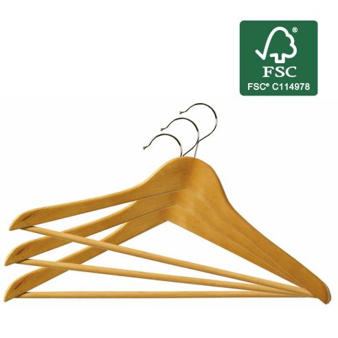 Ordinett - Set 3 grucce in legno appendiabiti 45 cm