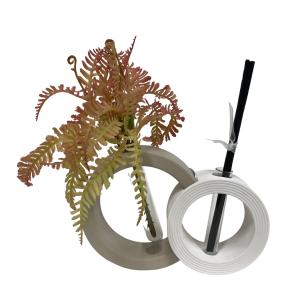 Bongelli Preziosi - Vaso profumatore double wedding nocciola e bianco 15 x 10 cm 2