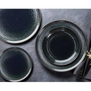 Tognana - Piatto dessert in porcellana da 22 cm linea Lagoon Blue 2