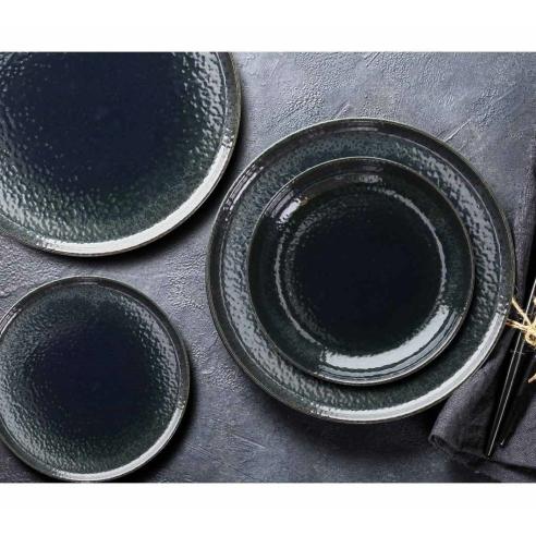 Tognana - Piatto dessert in porcellana da 22 cm linea Lagoon Blue