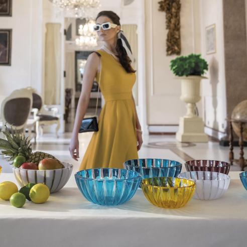 Guzzini - Contenitore XL in plastica biologica riciclabile linea Dolcevita 30 cm turchese