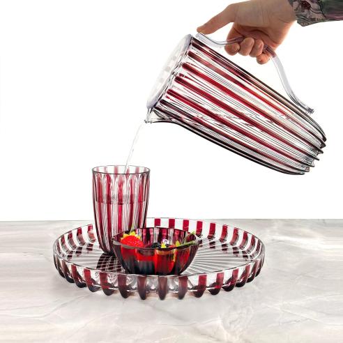 Guzzini - Set 4 bicchieri in plastica biologica riciclabile linea Dolcevita ametista 470 ml