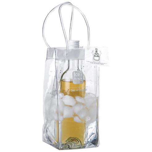 ICEBAG - Sacchetto raffredda bottiglie in PVC riutilizzabile trasparente25 cm