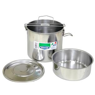 Gnali - Portavivande con pietanziera in acciaio inox 13 cm 2