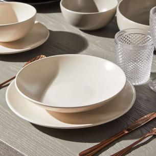 Tognana - Piatto fondo in gres porcellanato linea Ritual crema da 22 cm 2