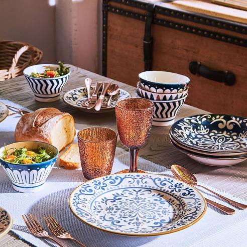 Tognana - Servizio di piatti in gres porcellanato da 18 pezzi linea Vela Naxos