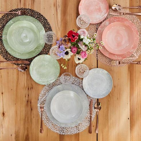 Tognana - Servizio di piatti in porcellana da 18 pezzi linea Madison Petra