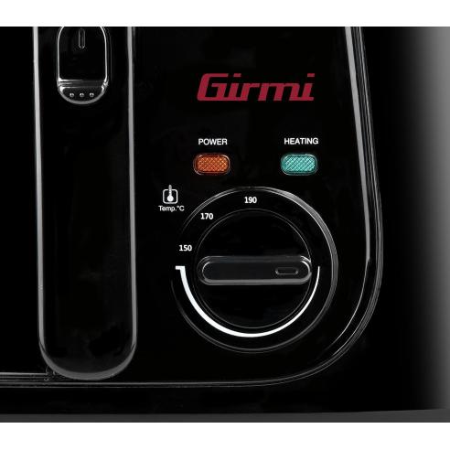 Girmi - Friggitrice ad olio da 2,5 litri FG21 da 1800 W