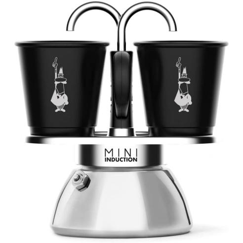 Bialetti - Caffettiera moka set mini express induction 2 tazze nera