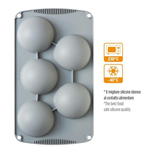 Decora - Stampo in silicone Mezza Sfera 8 cm