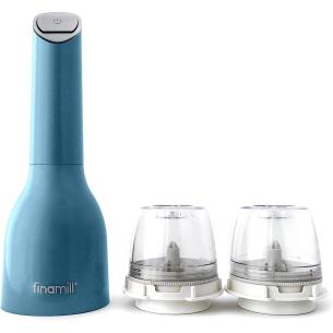 FinaMill - Macina pepe e macina spezie regolabile a batterie con luce Led e due finapod Pro Plus compresi 2