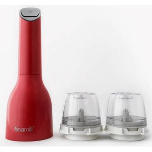 FinaMill - Macina pepe e macina spezie regolabile a batterie con luce Led e due finapod Pro Plus compresi 2