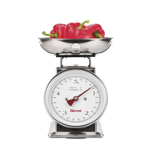 Girmi - Bilancia meccanica da cucina in acciaio PS90