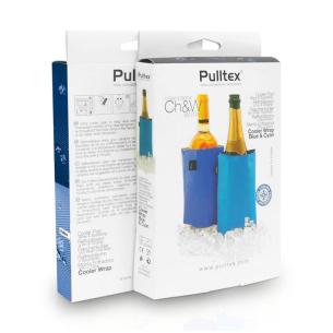 Pulltex - Fascia refrigerante duo raffredda bottiglie double-face blu e celeste 2