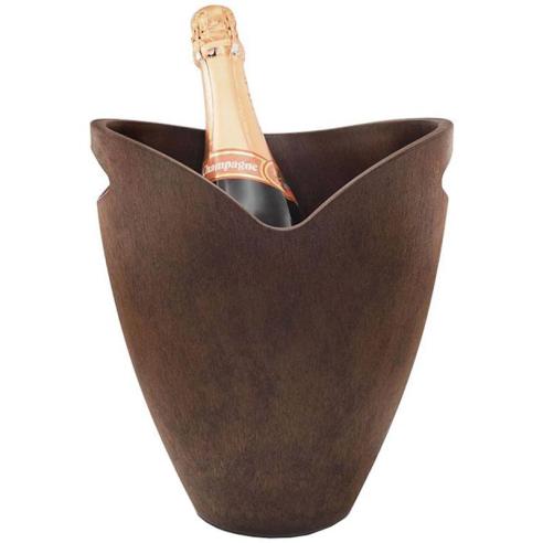 Pultex - Spumantiera raffreddaspumante portaghiaccio Ebony effetto legno