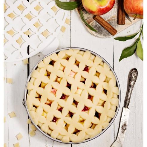 Decora - Griglia tagliapasta per crostate arabesque 30 cm