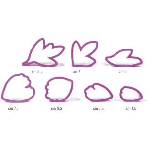 KIT 7 TAGLIAPASTA PEONIA CON FOGLIE 2
