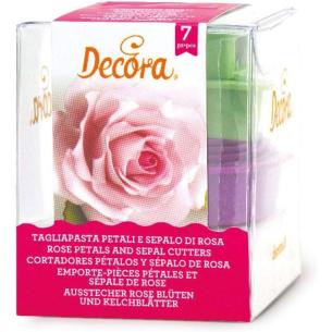 KIT 7 TAGLIAPASTA PETALI E SEPALO DI ROSA 2