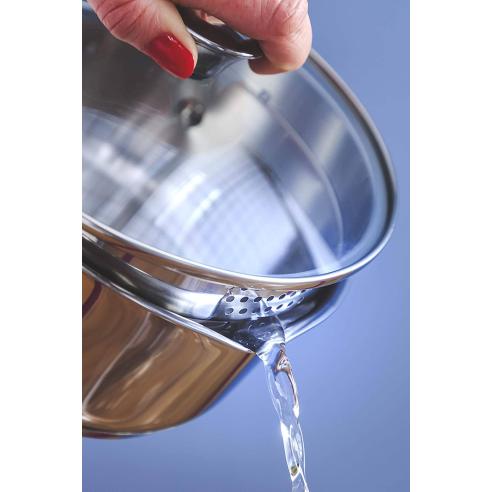 Lagostina - Batteria di pentl in acciaio inox Set Smart 9 pezzi | Salernocasalinghi