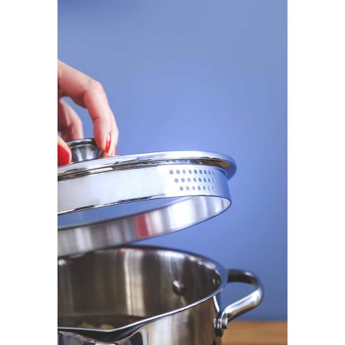 Lagostina - Batteria di pentl in acciaio inox Set Smart 9 pezzi | Salernocasalinghi