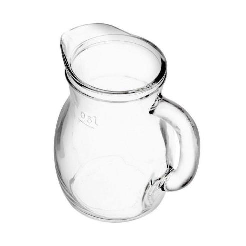 Bormioli - Caraffa con manico in vetro linea Bistrot da 500 ml