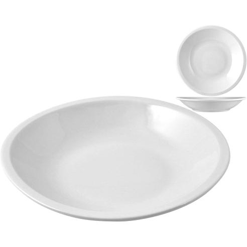 Saturnia - Piatto fondo singolo in ceramica linea Roma da 20,5 cm