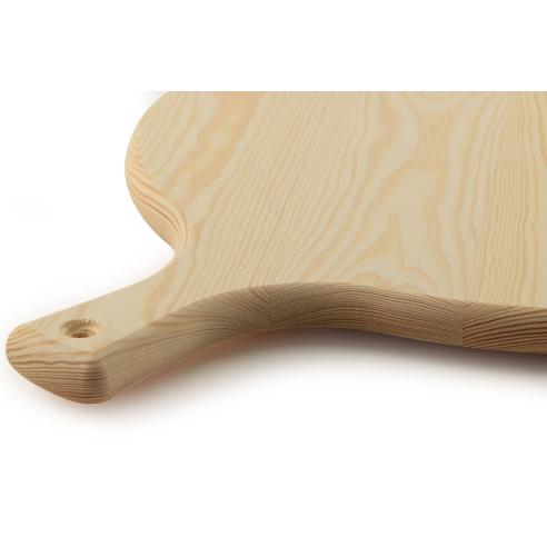Meeting - Tagliere rotondo in legno con manico da 34 cm il Mangiapizza