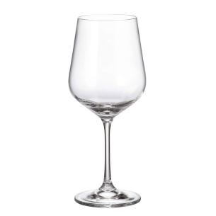 Crystal Bohemia - Set 6 Bicchieri calici da vino in vetro linea Strix da 580 ml