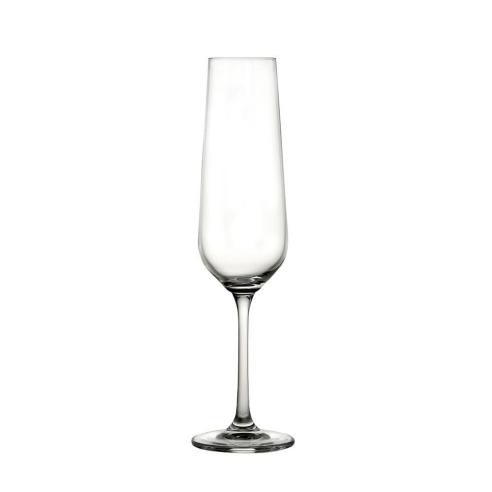 Crystal Bohemia - Set 6 Bicchieri flute da champagne in vetro linea Strix da 200ml