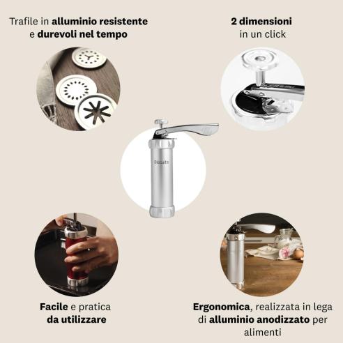 Marcato - Macchina per biscotti Biscuits in alluminio anodizzato