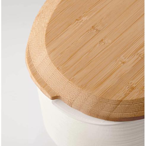 Guzzini - Contenitore porta pane e prodotti da forno linea Tierra 'Made for Nature' Bianco latte