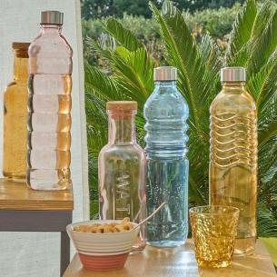 Tognana - Bottiglia in vetro con tappo in sughero 1 litro linea Vidro 2