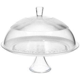 Tognana - Alzata in vetro con campana in vetro diametro 33 cm linea clear