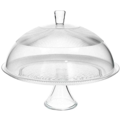 Tognana - Alzata in vetro con campana in vetro diametro 33 cm linea clear