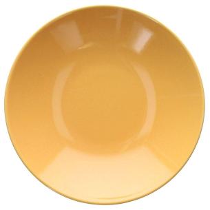 Tognana - Piatto fondo singolo in gres porcellanato 22 cm giallo linea Natural Love