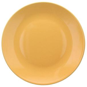 Tognana - Piatto piano singolo in gres porcellanato 26 cm giallo linea Natural Love