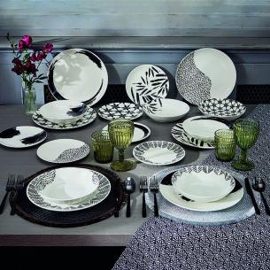 Tognana - Servizio di piatti 18 pezzi in porcellana Zenith linea Madison 2