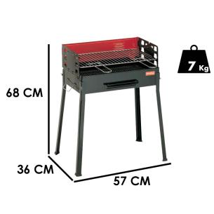 Ferraboli - Barbecue Famiglia in acciaio smaltato 50x30 cm 2