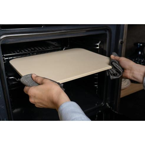 Tognana - Set pizza stone 3 pezzi pietra refrattaria con pala in legno e ricettario per pizza e panificati