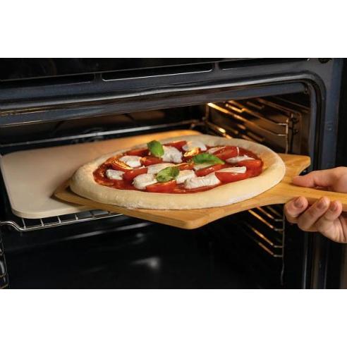 Tognana - Set pizza stone 3 pezzi pietra refrattaria con pala in legno e ricettario per pizza e panificati