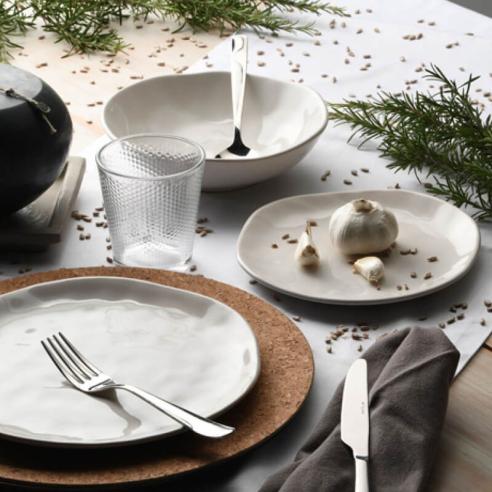 Tognana - Piatto piano in porcellana cm 26 Nordik Bianco