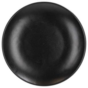 Tognana - Piatto dessert in gres porcellanato linea Ritual nero da 20 cm