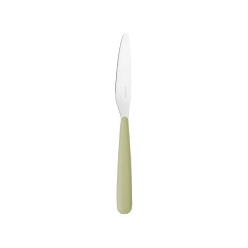 Coltello acciaio Guzzini manico verde alga