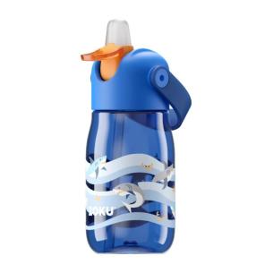 Zoku - Borraccia Bottiglia Bimbo con Flip Cannuccia Colore blu 400 ml shark
