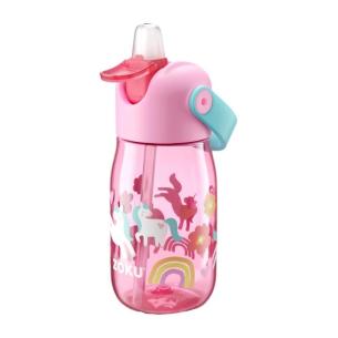 Zoku - Borraccia Bottiglia Bimbo con Flip Cannuccia Colore blu 400 ml Unicorno 2
