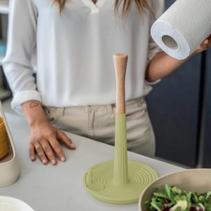 Guzzini - Portarotolo da cucina universale Tierra ROLL&TEAR verde alga 2