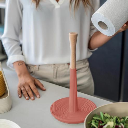 Guzzini - Portarotolo da cucina universale Tierra ROLL&TEAR terra cotta