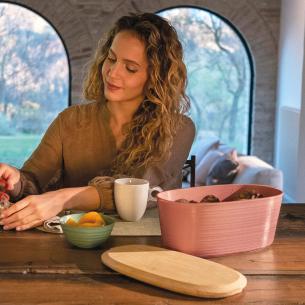 Guzzini - Contenitore porta pane e prodotti da forno linea Tierra 'Made for Nature' terra cotta 2