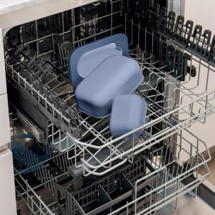 Guzzini - Set lunch box con posate portavivande 'Store&Go' 900 ml Sapphire Blue 2